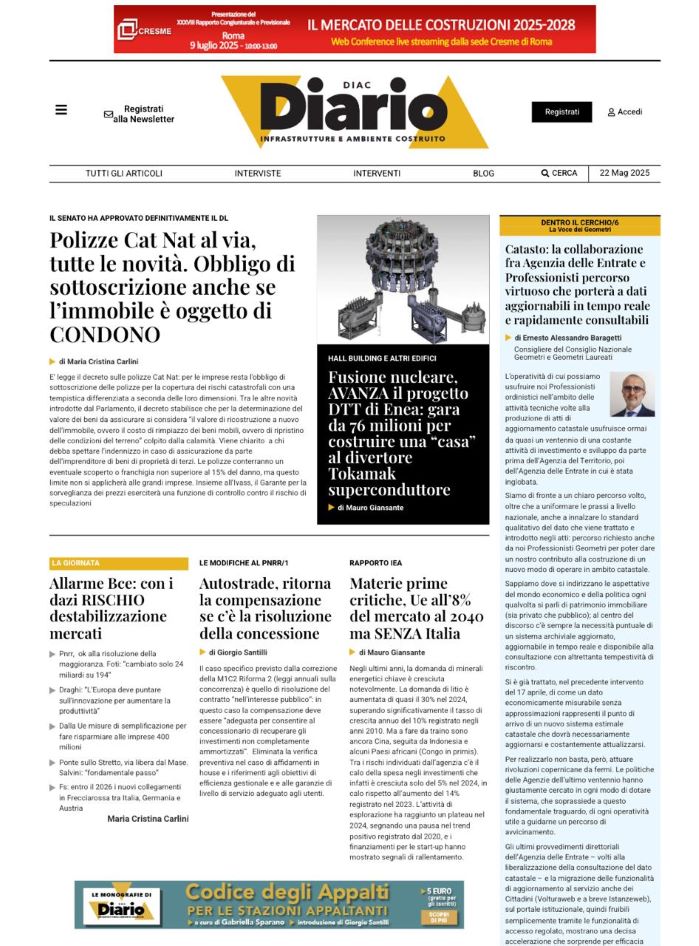 Catasto, il percorso virtuoso fra Agenzia delle Entrate e professionisti tecnici